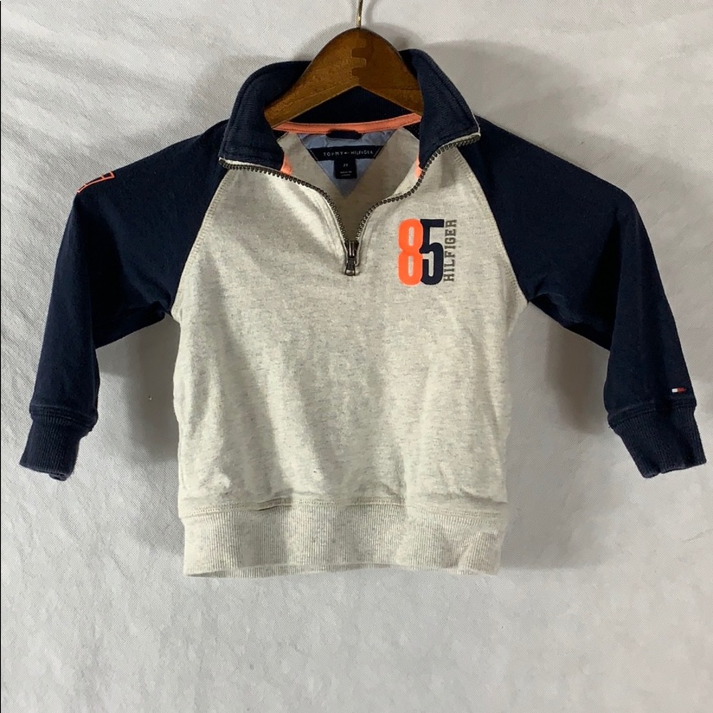 Tommy Hilfiger Quarter Zip Pullover Sweater 2T